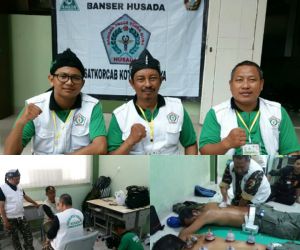 Banser Husada Surabaya Adakan Pengobatan Gratis Di Pra Konferwil GP Ansor Jatim