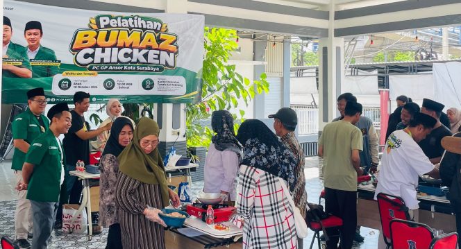 
					Dorong Kemandirian Ekonomi, PC GP Ansor Kota Surabaya Gelar Pelatihan BUMAZ Chicken